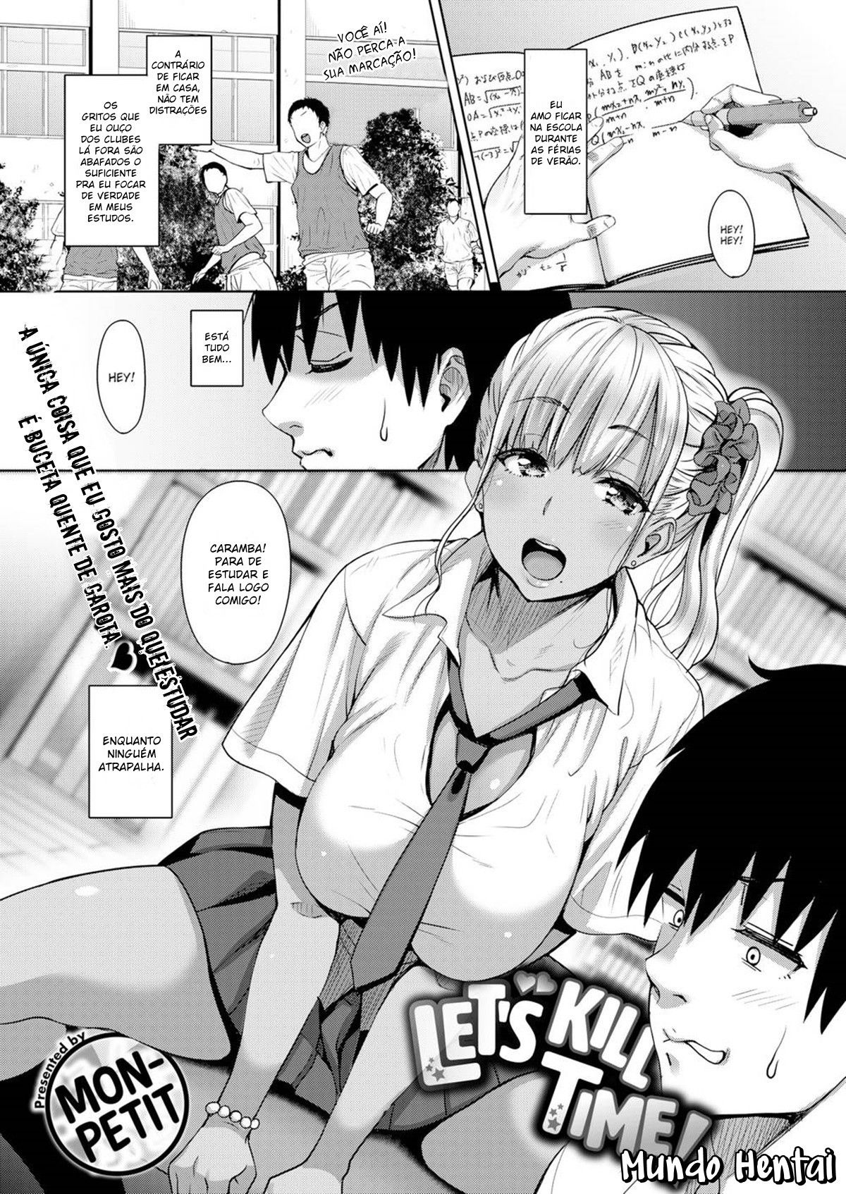 Capa de [Comic Shitsurakuten (Mon-Petit)]  Vamos Matar o Tempo!  [Sem Censura]
