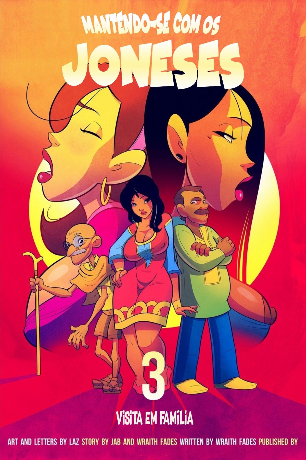 Capa de [Laz (Wraith Fades)]  Mantendo-se com os Joneses 3 (JabComix)