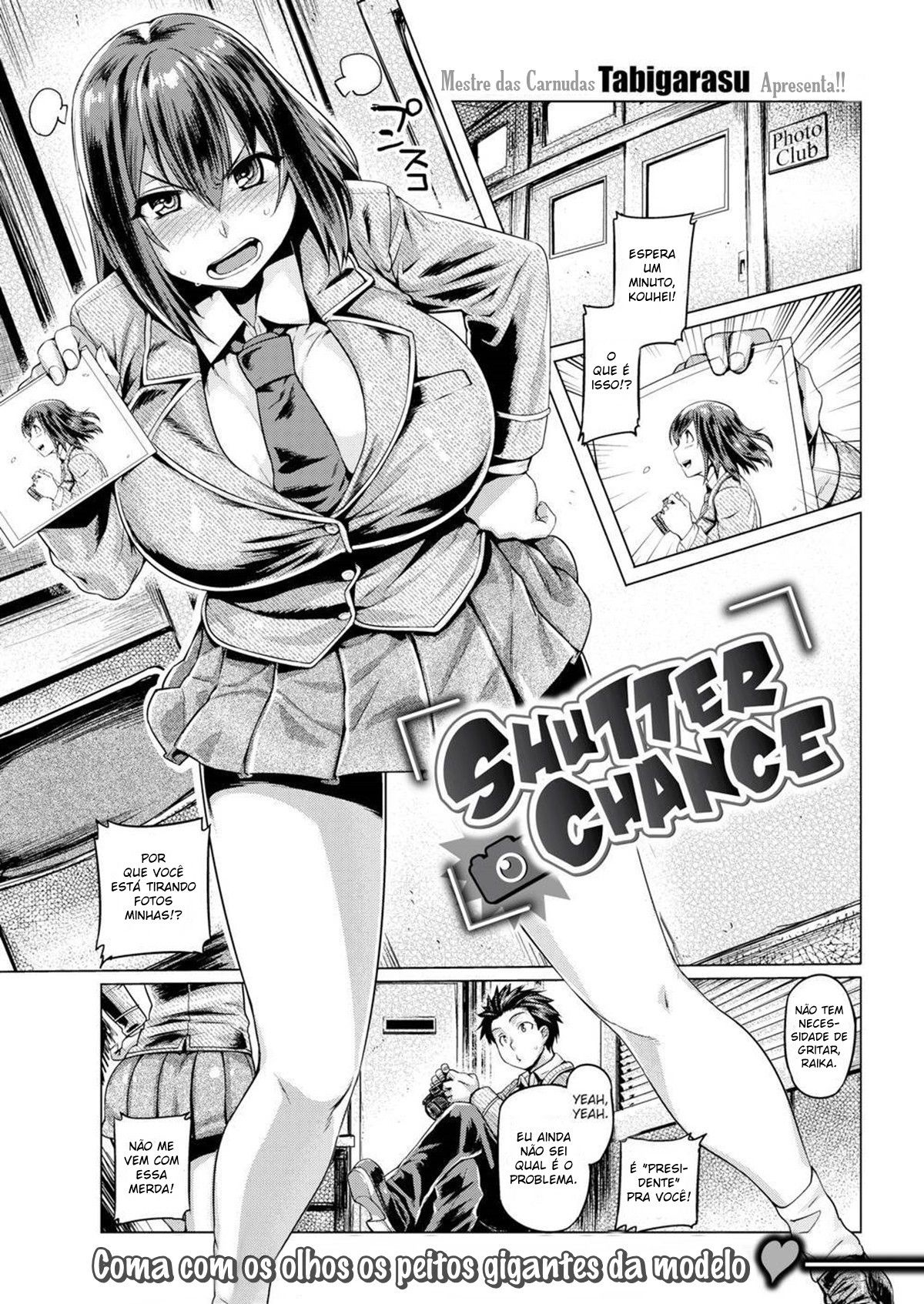 Capa de [Comic Shitsurakuten (Tabigarasu)]  Coma com os olhos os peitos da modelo  [Sem Censura]