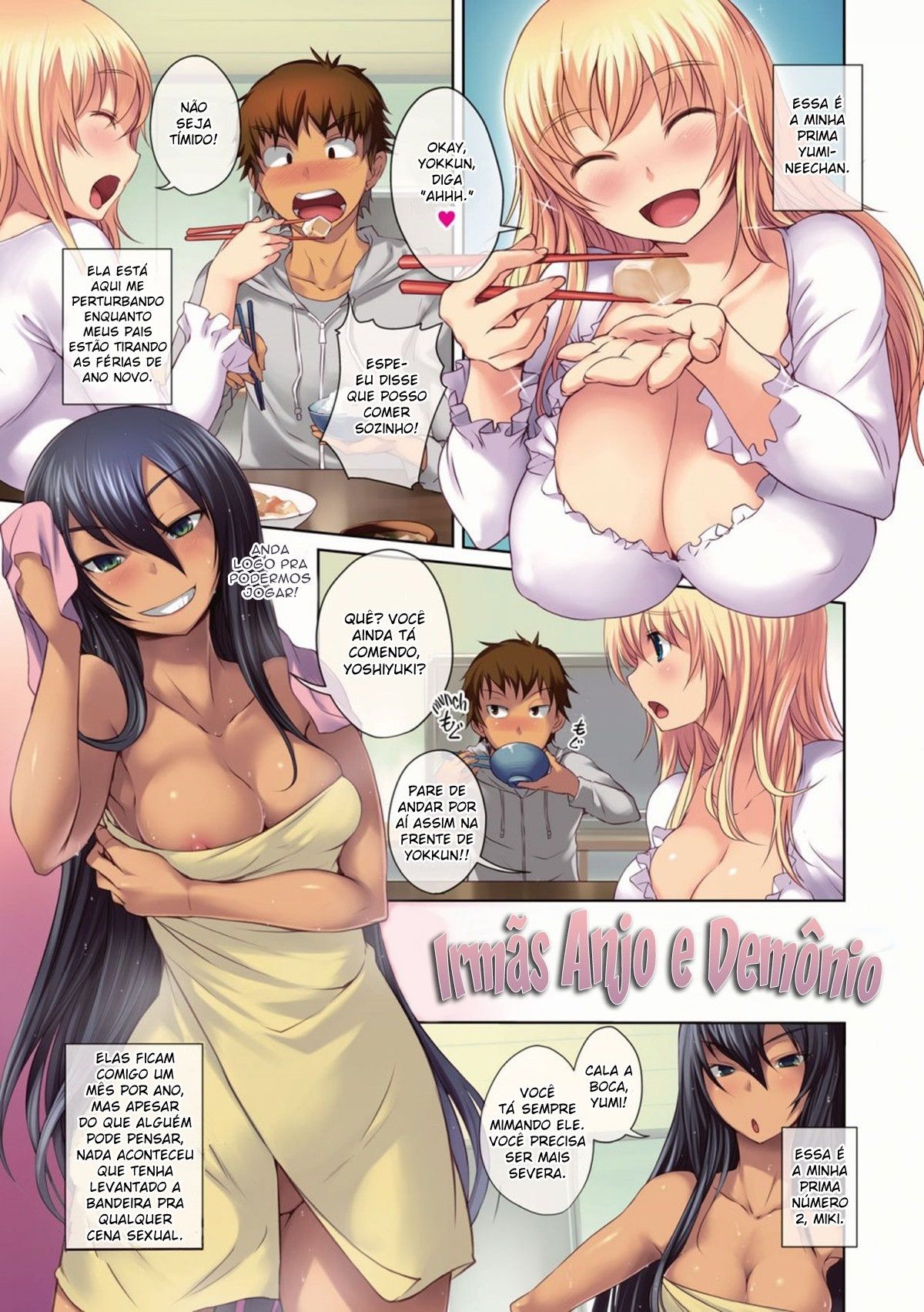 Capa de [Comic Kairakuten (Bosshi)] Irmãs Anjo & Demônio