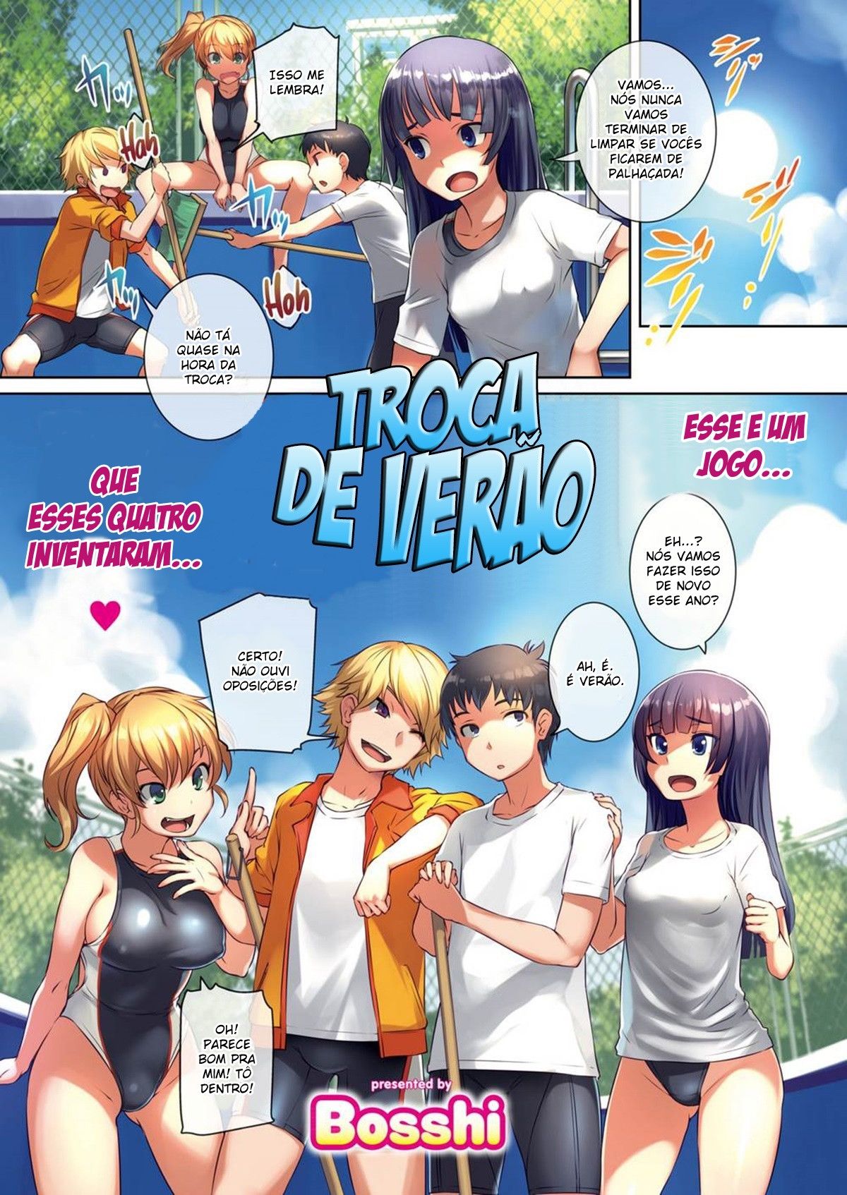 Capa de [Comic Kairakuten (Bosshi)]  Troca de Verão