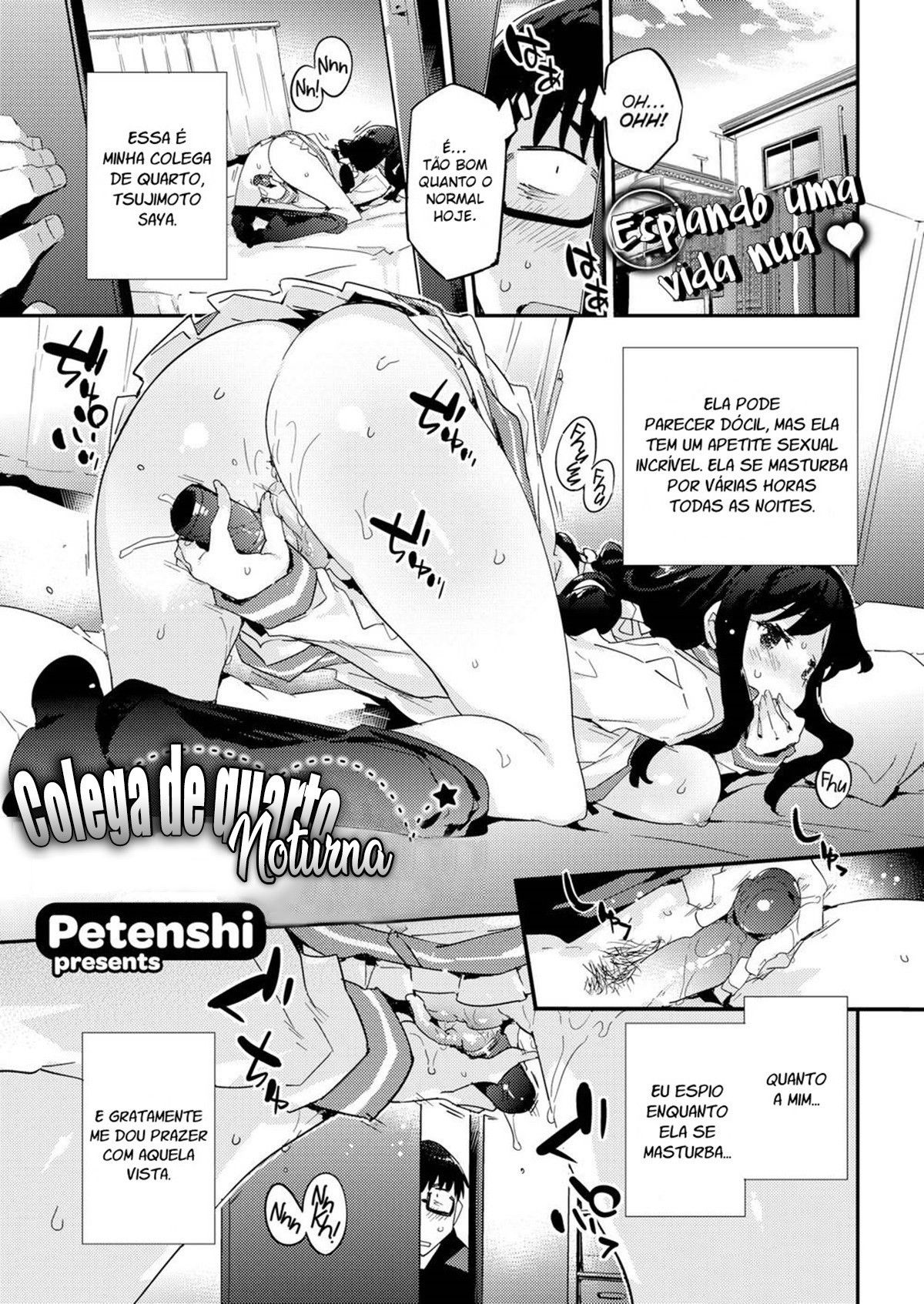 Capa de [Comic Kairakuten BEAST (Petenshi)]  Colega de Quarto Noturna  [Sem Censura]