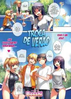 [Comic Kairakuten (Bosshi)] Troca de Verão