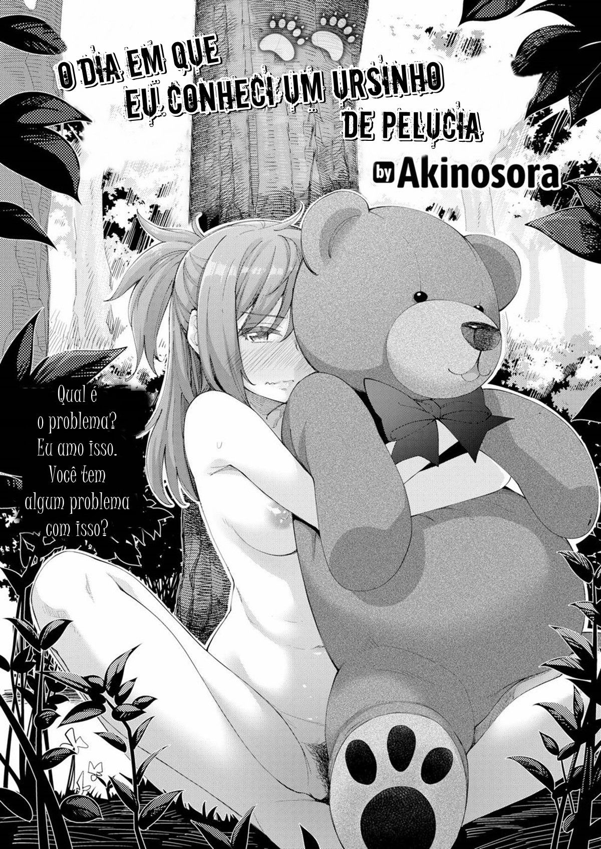 Capa de [Comic Shitsurakuten (Akinosora)]  O Dia em Que eu Conheci um Ursinho de Pelúcia